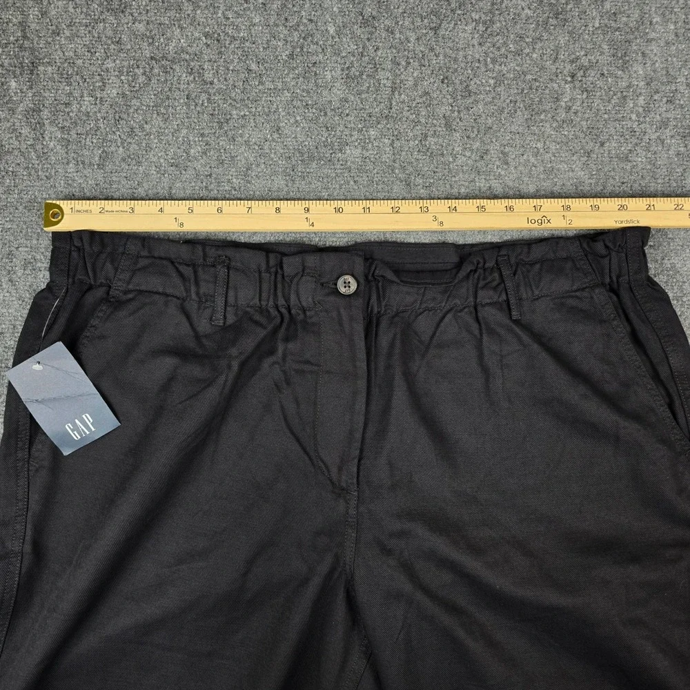 Gap Easy Twill Pant Mens XXL Black Elastic Waist Relaxed Fit Trousers NEW